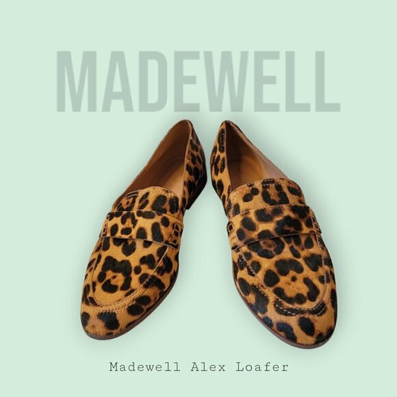 Madewell Shoes - Madewell Alex Loafer in Leopard Calf Hair - Size 7